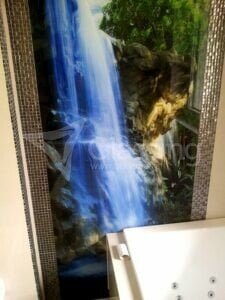 dekor szklany łazienka