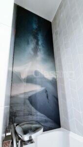 grafika na szkle do łazienki Panele szklane do łazienki