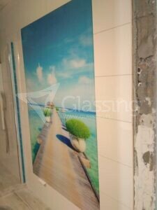 dekor łazienkowy szklany