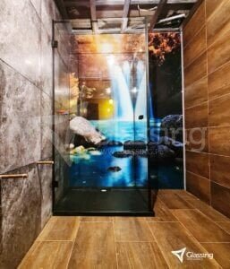 grafika na szkle do łazienki Panele szklane do łazienki