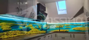 panele szklane podświetlane LED do kuchni