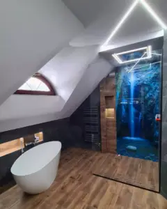 panel szklany łazienkowy, szkło pod prysznic